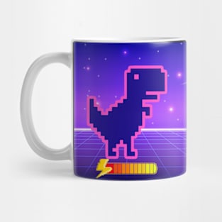 Outrun Power Up Dinosaur Mug